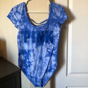 PINK tie dye onesie NWOT